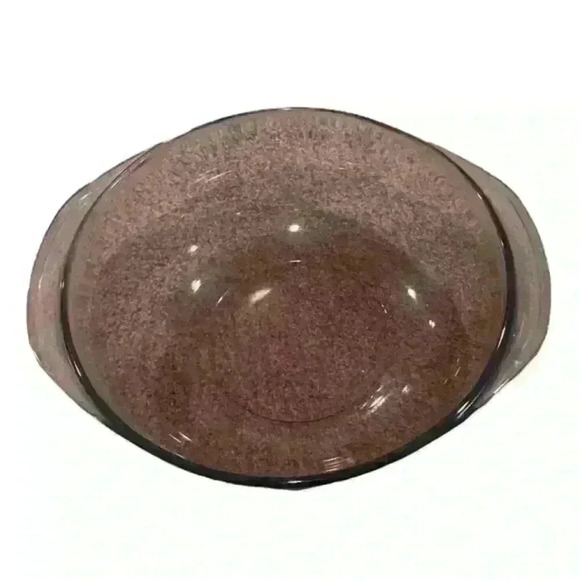 Pyrex 024 Cranberry Glass Casserole Dish Handles 2L NO LID or COVER - Picture 2 of 4